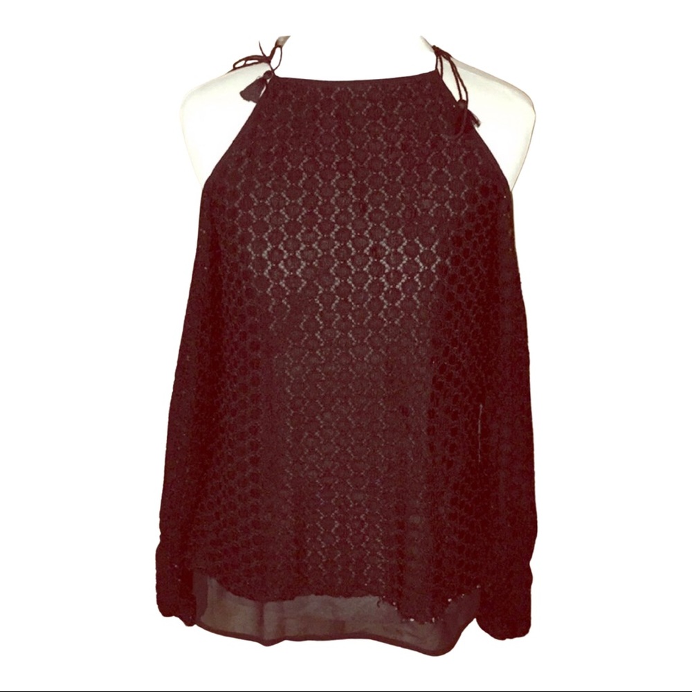 Dillards Ginanni Bini black cold shoulder topXS